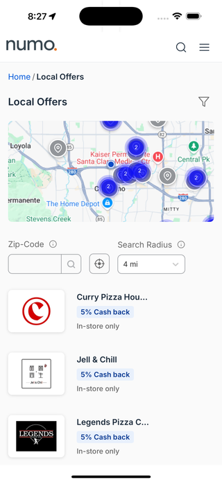 White Label UI Mobile Map
